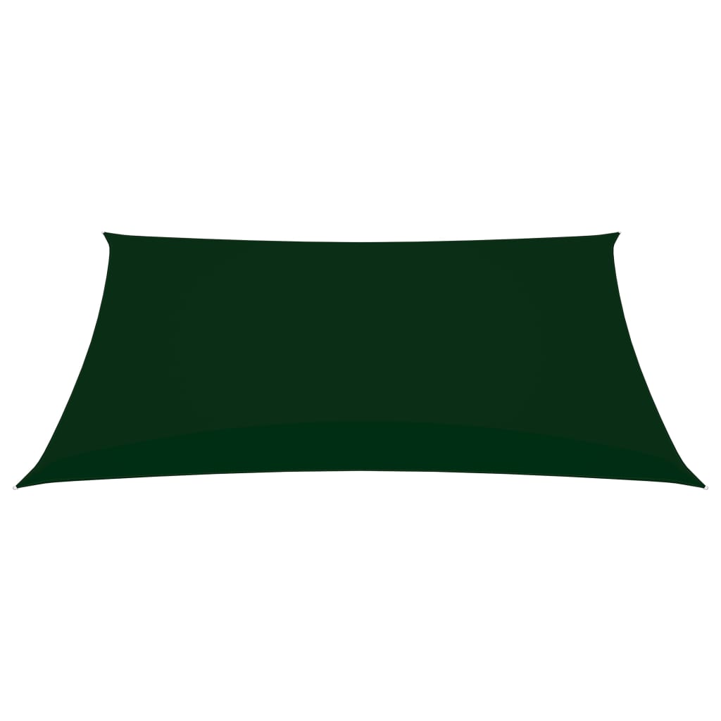 vidaXL Voile de parasol tissu oxford rectangulaire 2,5x4,5m vert foncé