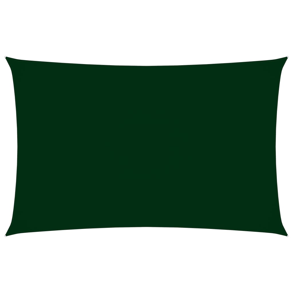 vidaXL Voile de parasol tissu oxford rectangulaire 3x6 m vert foncé