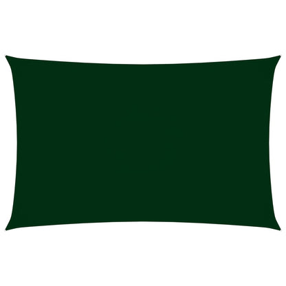 vidaXL Voile de parasol tissu oxford rectangulaire 3x6 m vert foncé