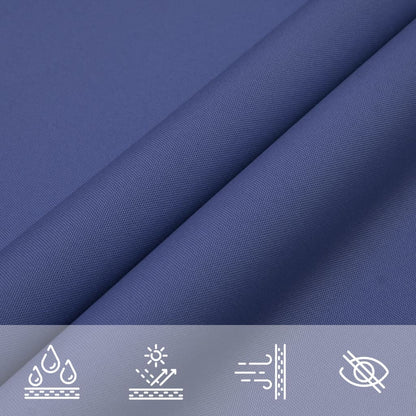 vidaXL Voile de parasol tissu oxford carré 4x4 m bleu