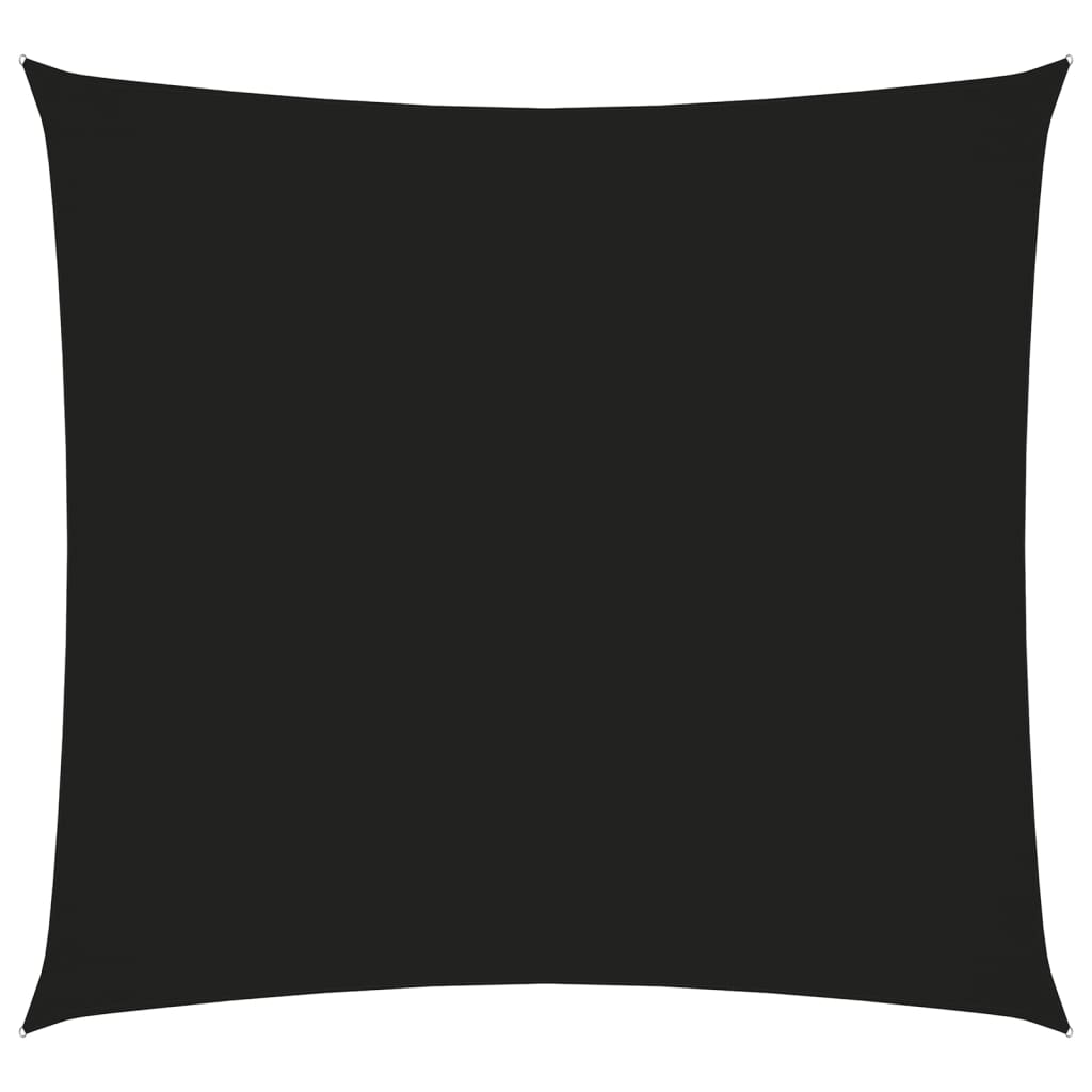 vidaXL Voile de parasol tissu oxford carré 2,5x2,5 m noir