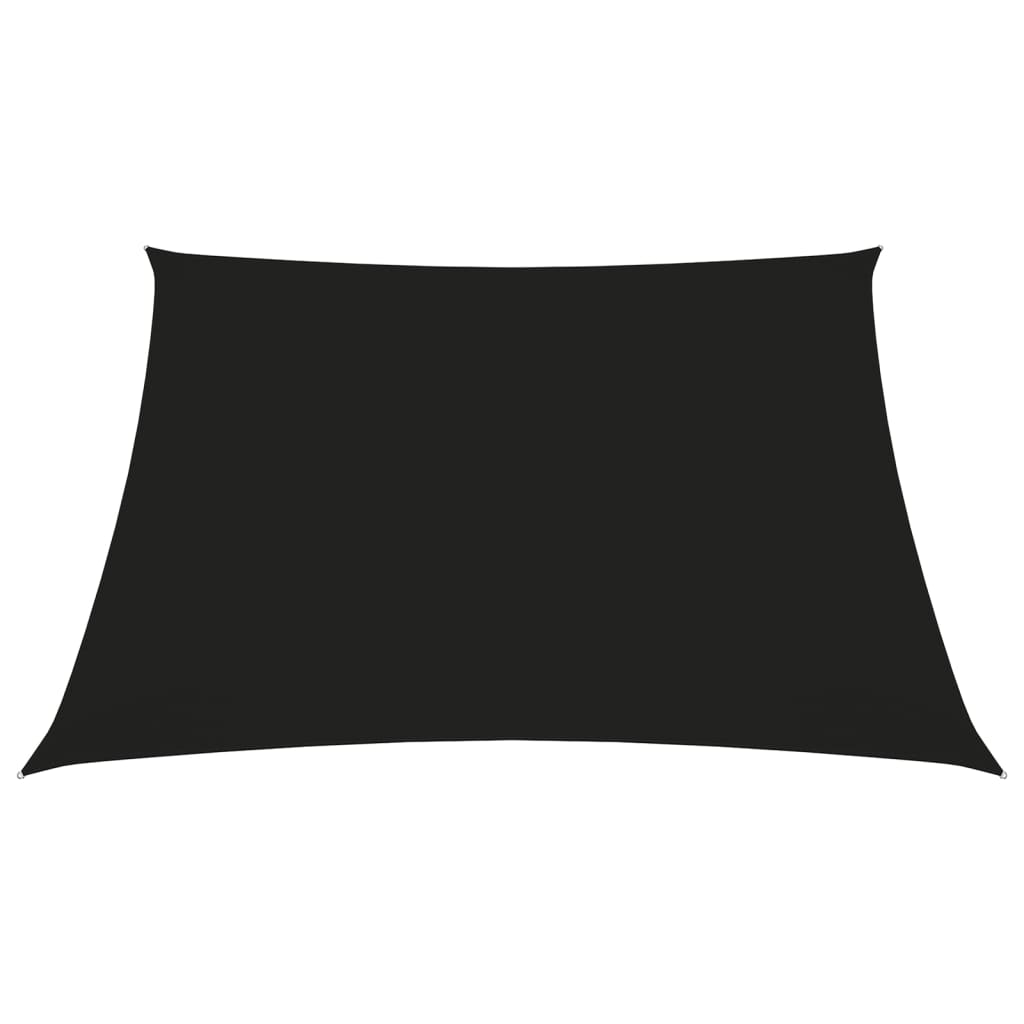 vidaXL Voile de parasol tissu oxford rectangulaire 2x2,5 m noir