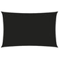 vidaXL Voile de parasol tissu oxford rectangulaire 3x6 m noir