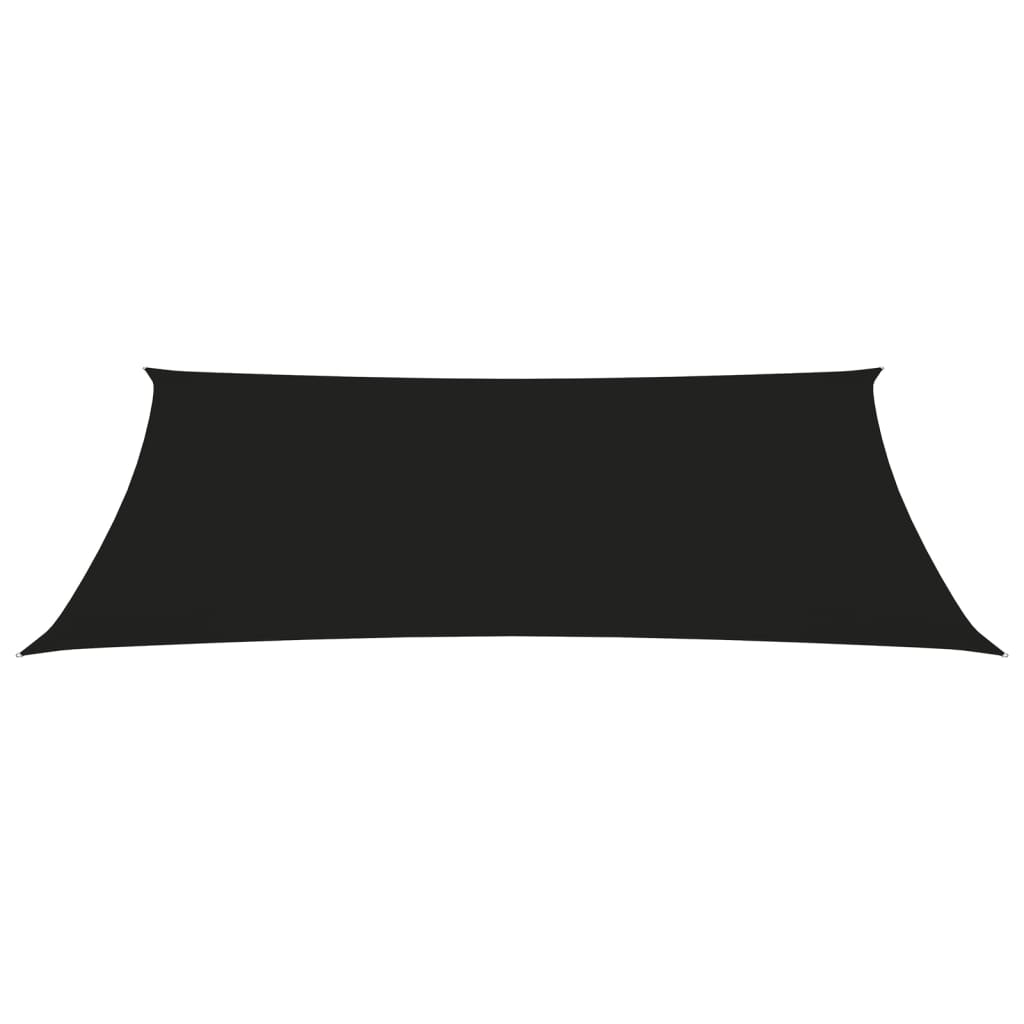 vidaXL Voile de parasol tissu oxford rectangulaire 3x6 m noir