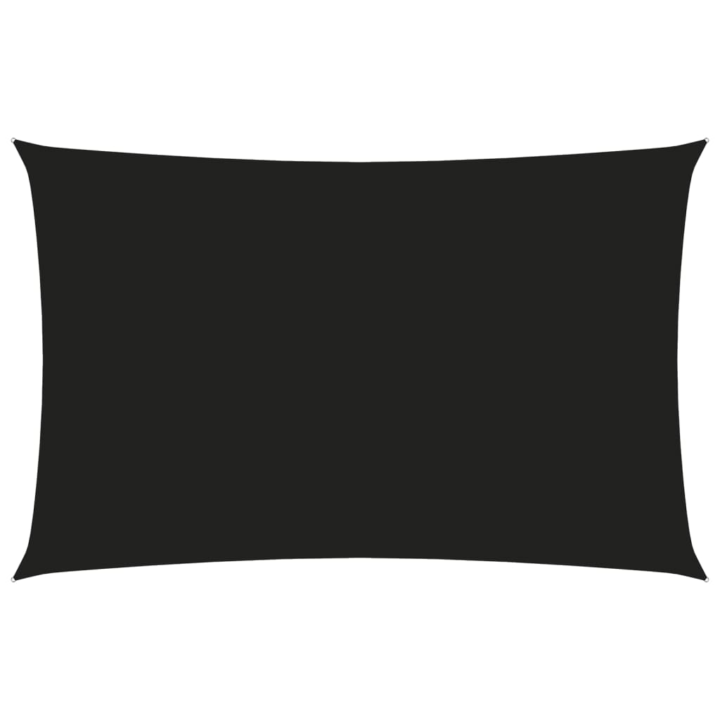 vidaXL Voile de parasol tissu oxford rectangulaire 4x7 m noir