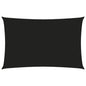 vidaXL Voile de parasol tissu oxford rectangulaire 4x7 m noir