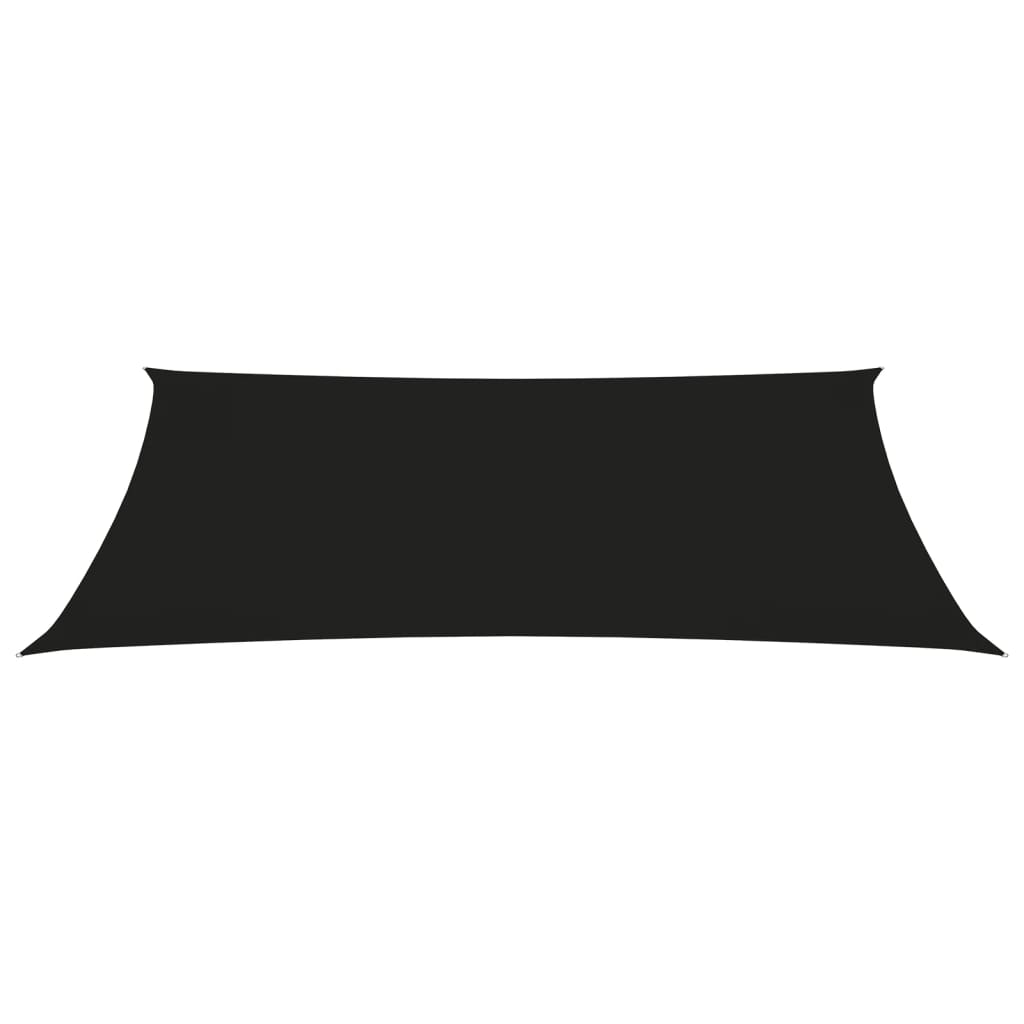 vidaXL Voile de parasol tissu oxford rectangulaire 4x7 m noir