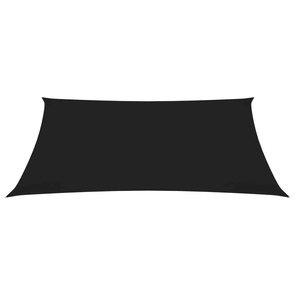 vidaXL Voile de parasol tissu oxford rectangulaire 5x6 m noir