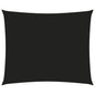 vidaXL Voile de parasol tissu oxford rectangulaire 6x7 m noir