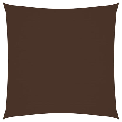vidaXL Voile de parasol tissu oxford carré 3x3 m marron
