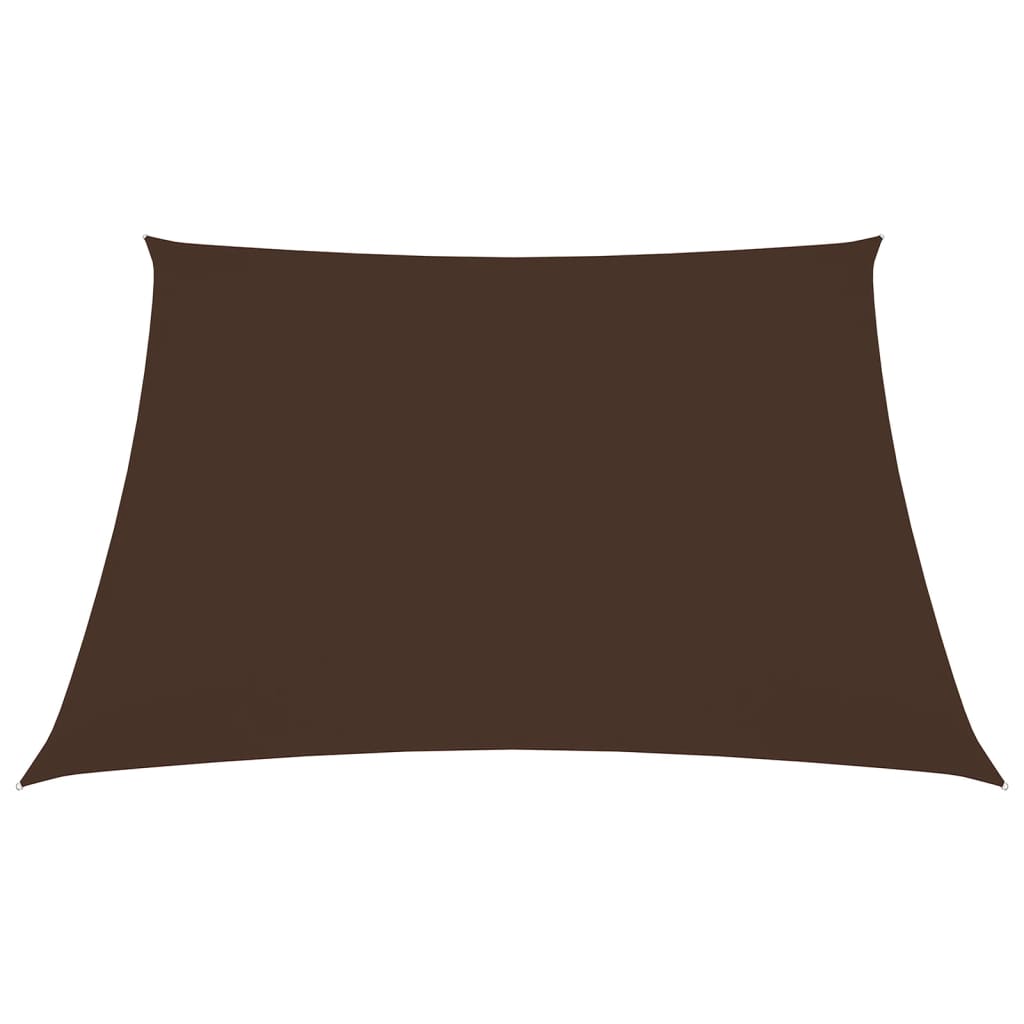 vidaXL Voile de parasol tissu oxford carré 3x3 m marron