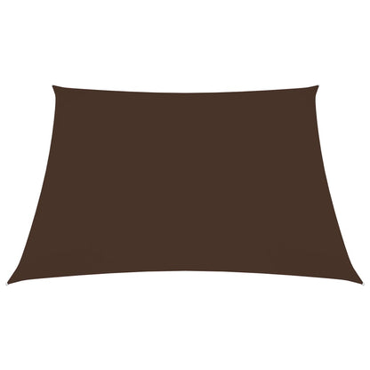 vidaXL Voile de parasol tissu oxford carré 3x3 m marron