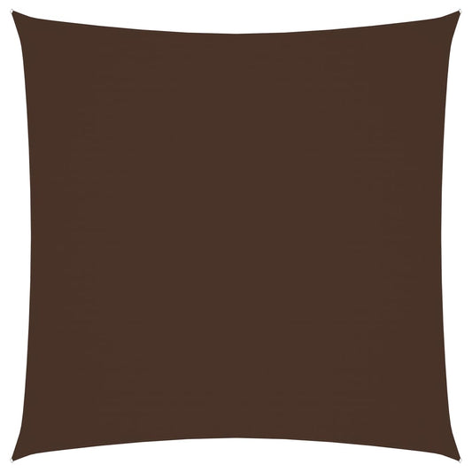 vidaXL Voile de parasol tissu oxford carré 4x4 m marron