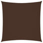 vidaXL Voile de parasol tissu oxford carré 4x4 m marron