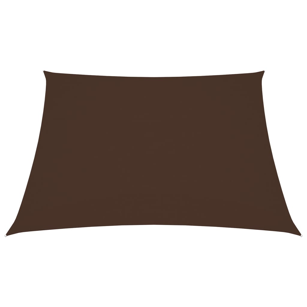 vidaXL Voile de parasol tissu oxford carré 4x4 m marron