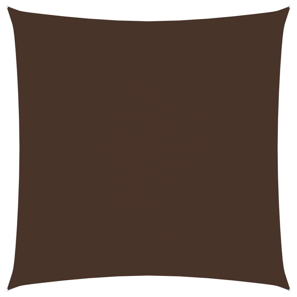 vidaXL Voile de parasol tissu oxford carré 6x6 m marron