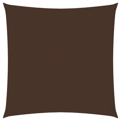 vidaXL Voile de parasol tissu oxford carré 6x6 m marron