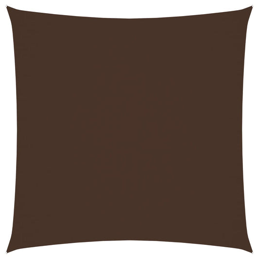 vidaXL Voile de parasol tissu oxford carré 6x6 m marron