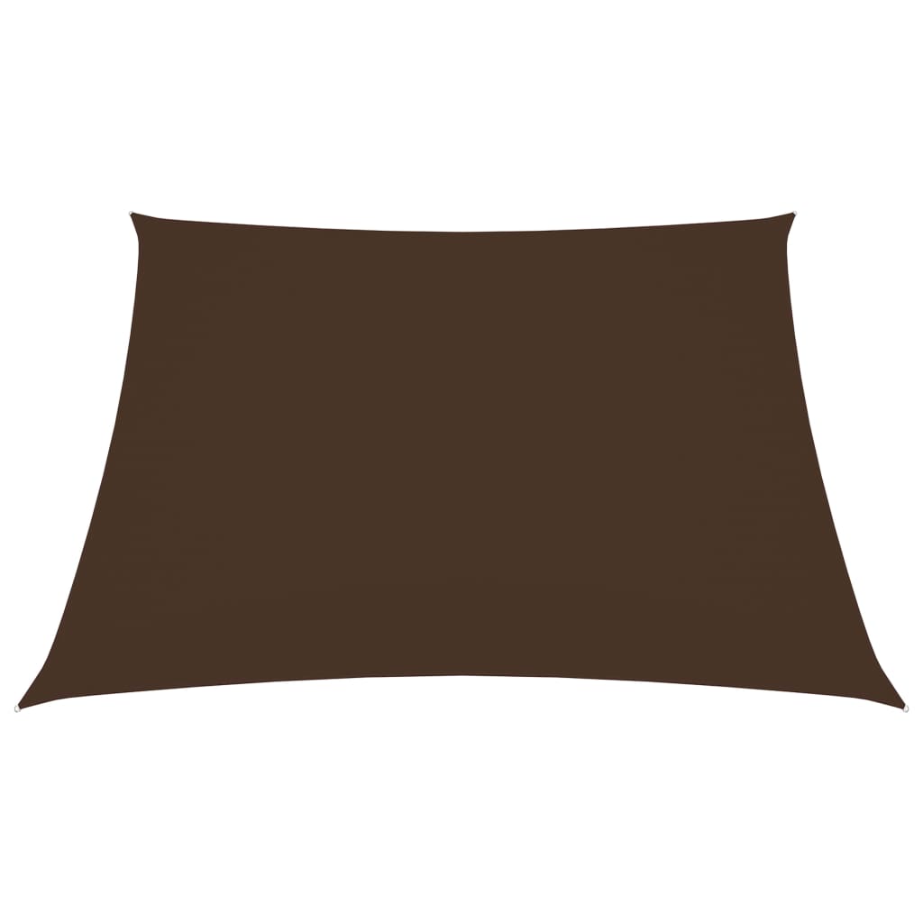 vidaXL Voile de parasol tissu oxford rectangulaire 2x2,5 m marron