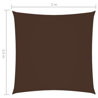 vidaXL Voile de parasol tissu oxford rectangulaire 2x2,5 m marron