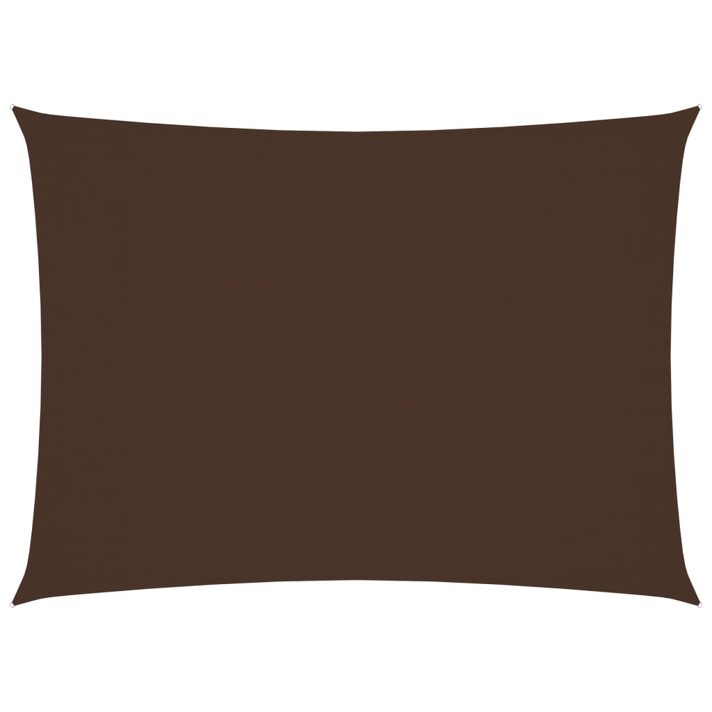 vidaXL Voile de parasol tissu oxford rectangulaire 2x3,5 m marron