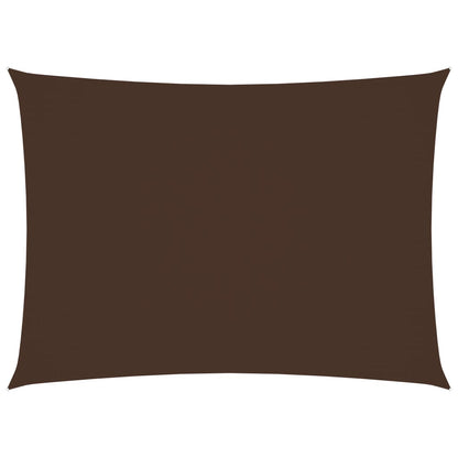 vidaXL Voile de parasol tissu oxford rectangulaire 2x3,5 m marron
