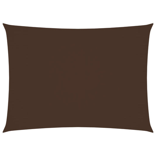 vidaXL Voile de parasol tissu oxford rectangulaire 2x3,5 m marron