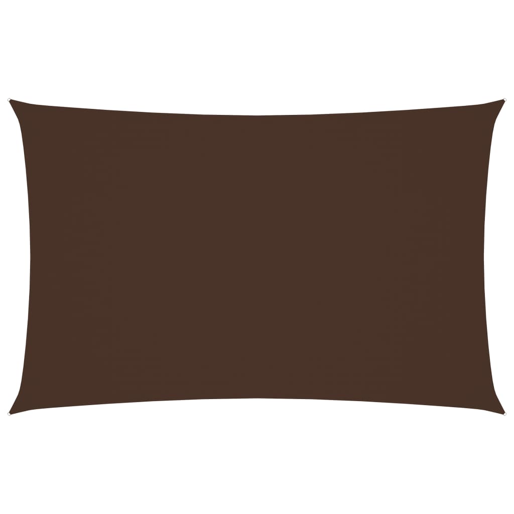 vidaXL Voile de parasol tissu oxford rectangulaire 2x5 m marron