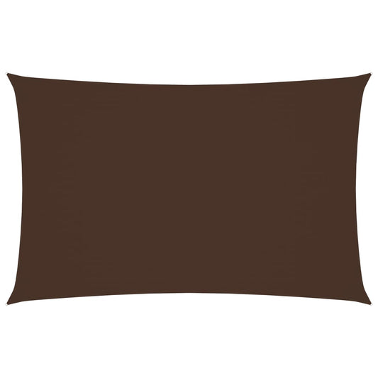 vidaXL Voile de parasol tissu oxford rectangulaire 2x5 m marron