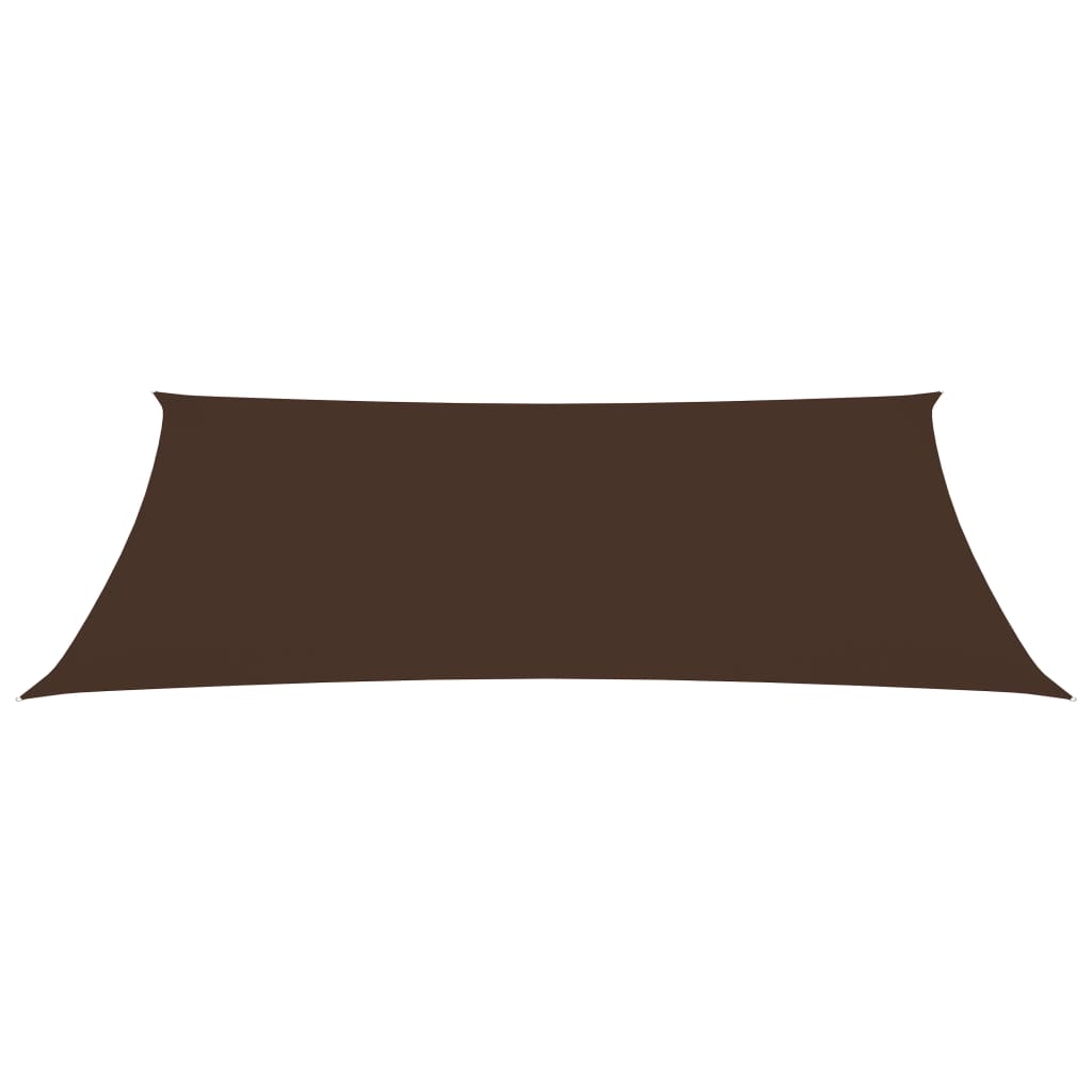 vidaXL Voile de parasol tissu oxford rectangulaire 2x5 m marron