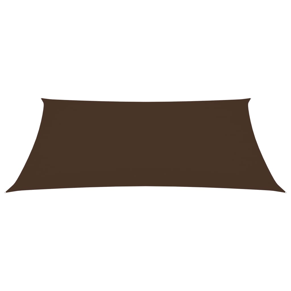 vidaXL Voile de parasol tissu oxford rectangulaire 3x4 m marron