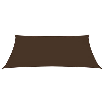 vidaXL Voile de parasol tissu oxford rectangulaire 3x5 m marron