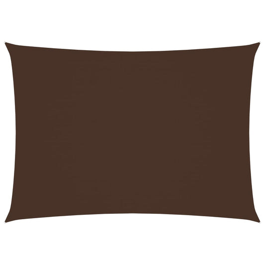 vidaXL Voile de parasol tissu oxford rectangulaire 3,5x4,5 m marron