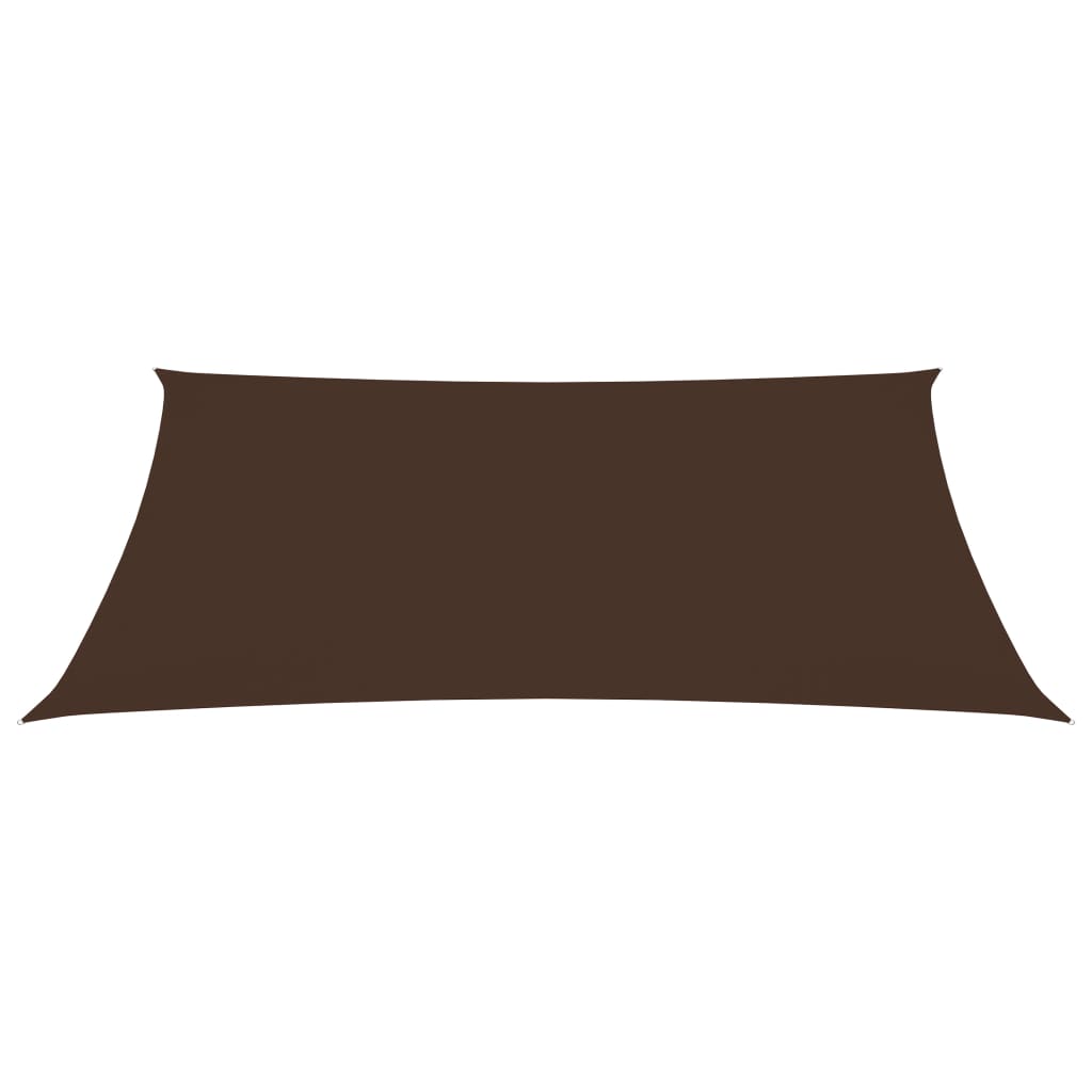 vidaXL Voile de parasol tissu oxford rectangulaire 3,5x4,5 m marron