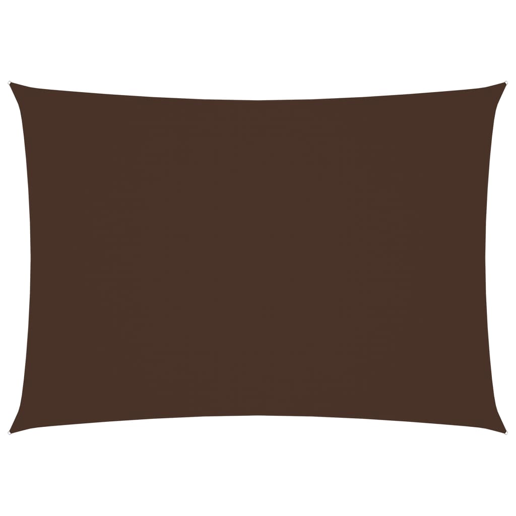 vidaXL Voile de parasol tissu oxford rectangulaire 3,5x5 m marron