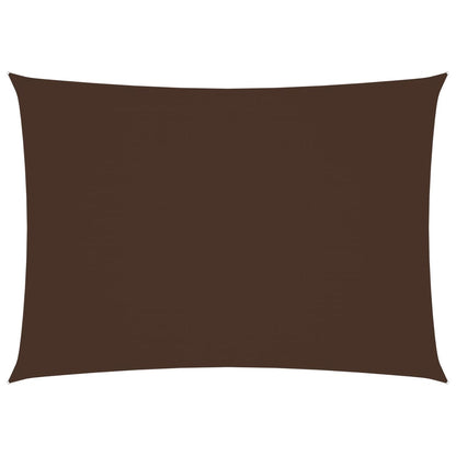 vidaXL Voile de parasol tissu oxford rectangulaire 3,5x5 m marron