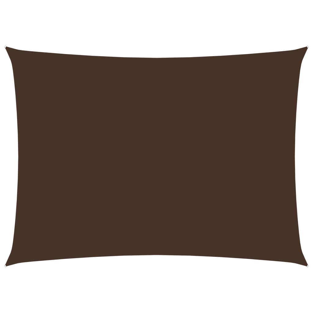 vidaXL Voile de parasol tissu oxford rectangulaire 4x5 m marron