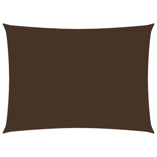 vidaXL Voile de parasol tissu oxford rectangulaire 4x5 m marron