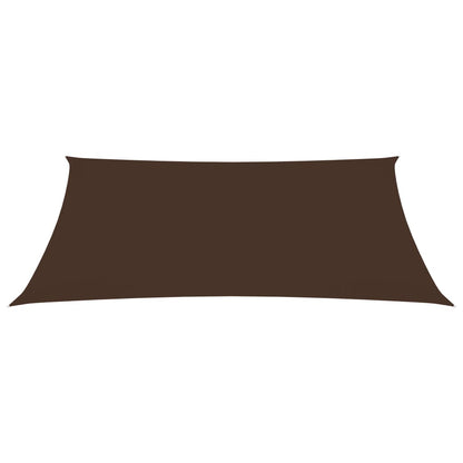 vidaXL Voile de parasol tissu oxford rectangulaire 4x5 m marron
