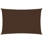 vidaXL Voile de parasol tissu oxford rectangulaire 4x7 m marron