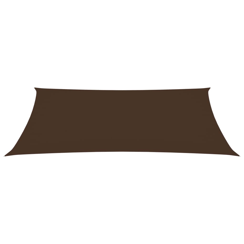 vidaXL Voile de parasol tissu oxford rectangulaire 4x7 m marron