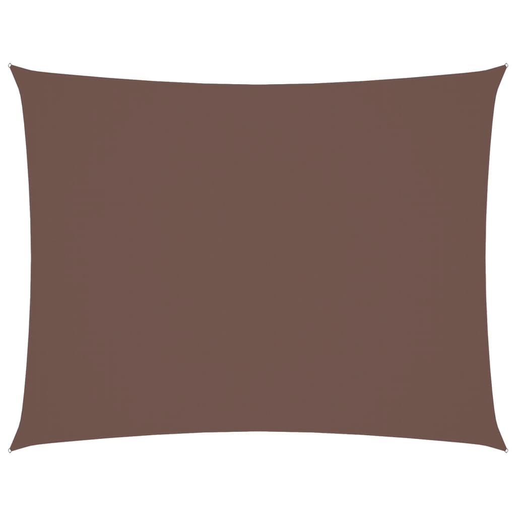 vidaXL Voile de parasol tissu oxford rectangulaire 5x7 m marron