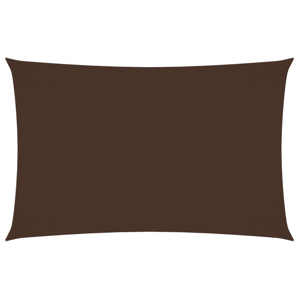 vidaXL Voile de parasol tissu oxford rectangulaire 5x8 m marron