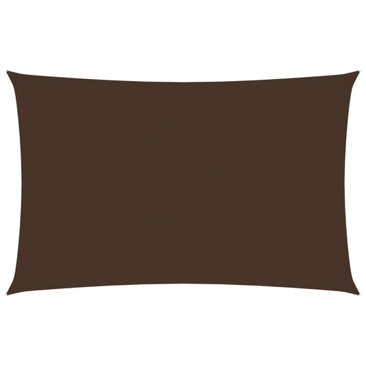 vidaXL Voile de parasol tissu oxford rectangulaire 5x8 m marron