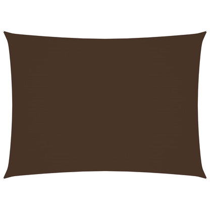 vidaXL Voile de parasol tissu oxford rectangulaire 6x7 m marron