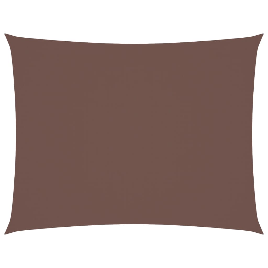 vidaXL Voile de parasol tissu oxford rectangulaire 6x8 m marron