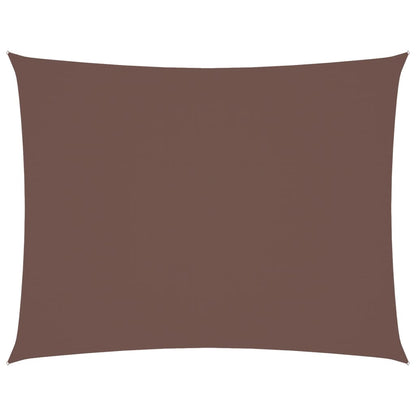 vidaXL Voile de parasol tissu oxford rectangulaire 6x8 m marron