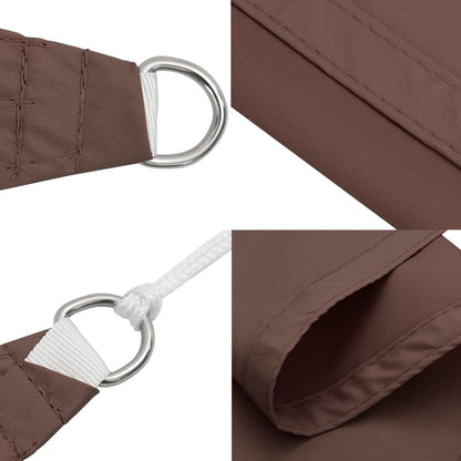 vidaXL Voile de parasol tissu oxford rectangulaire 6x8 m marron
