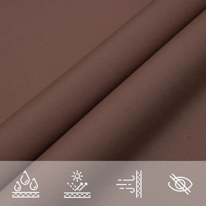 vidaXL Voile de parasol tissu oxford rectangulaire 6x8 m marron