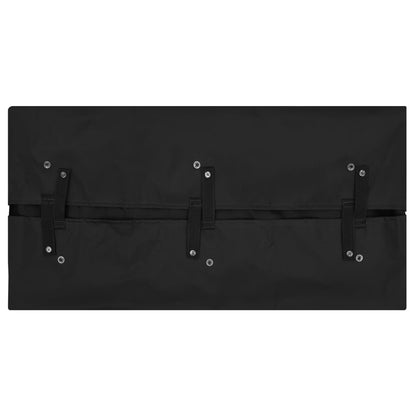 vidaXL Bâche de chariot de jardin Noir 81x41x40 cm Tissu
